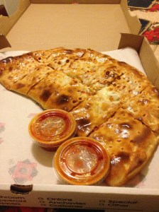 Cappy's grilled chicken calzone
